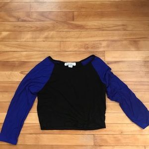 3/4 sleeve crop top